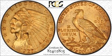 1927 $2.50 MS62