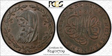 1788 Tk 1/2D DH-315 Anglesey MS63BN