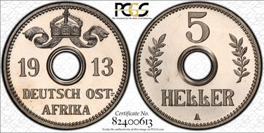 1913-A 5 Hel J-718 PR66+ CAM