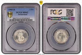 1905 B 1 Fr KM-24 Ag MS62