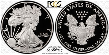 2016-W $1 Silver Eagle 30th Anniversary Lettered Edge PR70DCAM