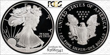 1986-S $1 Silver Eagle PR68DCAM