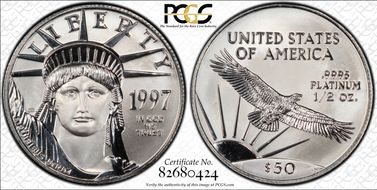 1997 $50 Statue of Liberty MS69