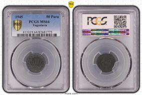 1945 50 Para MS64
