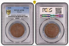 1845 10 Lep AU58BN