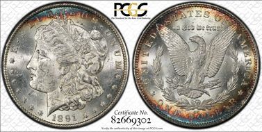 1891-CC $1 MS62