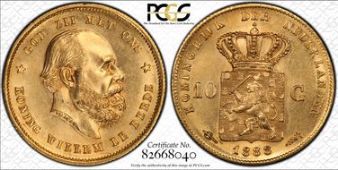 1888 10 G KM-106  Au MS62