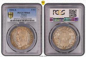 1826-A 5 Fr Gad-643 MS64