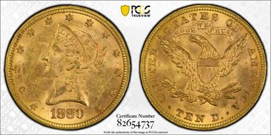 1880 $10 MS63