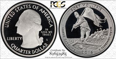 2016-S 25C Fort Moultrie NP Silver PR69DCAM