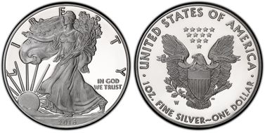 2016-W $1 Silver Eagle 30th Anniversary Lettered Edge PR70DCAM
