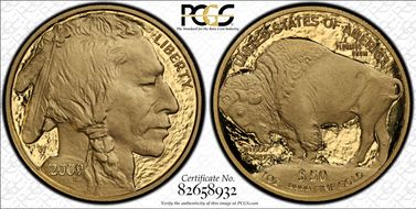 2009-W $50 American Buffalo .9999 Fine Gold PR70DCAM