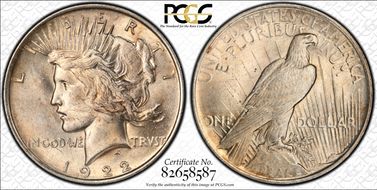 1922 $1 MS62