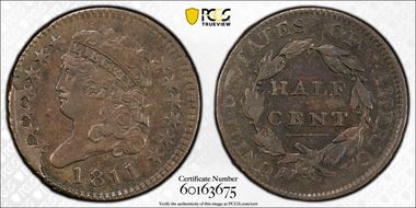 1811 1/2C C-1 VF35BN