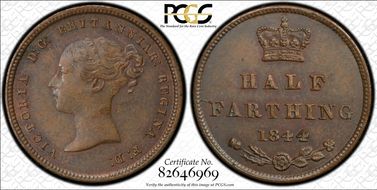 1844 1/2 Far S-3951 AU55BN