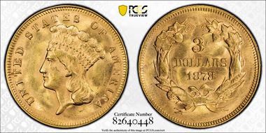 1878 $3 MS64