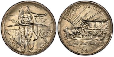 1938 50C Oregon MS68