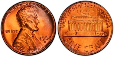 1964-D 1C MS67+ RD