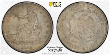 1875 T$1 MS62