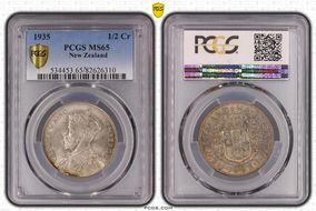 1935 1/2 Cr MS65
