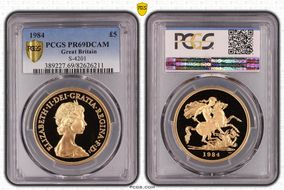 1984 £5 S-SE1 St. George PR69DCAM