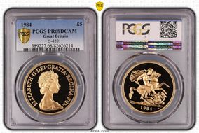 1984 £5 S-SE1 St. George PR68DCAM