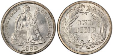 1890 10C MS67