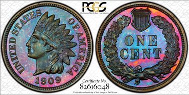 1909 1C Indian PR66BN