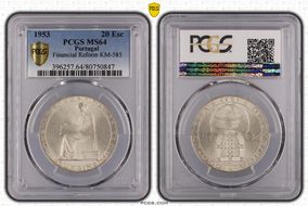 1953 20 Esc Financial Reform KM-585 MS64