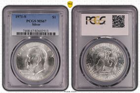 1971-S $1 Silver MS67