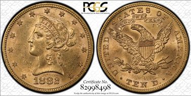 1882 $10 MS61