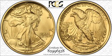 2016-W 50C 100th Anniversary  First Strike SP70