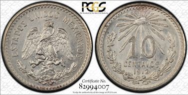 1912-M 10C KM-428  Ag MS63