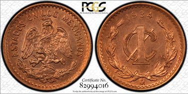 1934-Mo 1C MS64RD