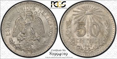 1942-M 50C KM-447  Ag MS64
