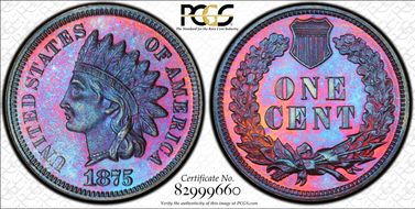 1875 1C PR65BN