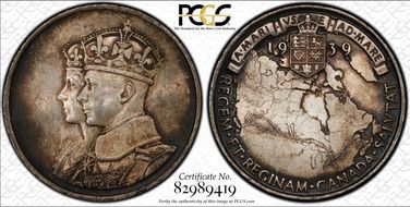 1939 Medal BHM-4394 WE-7826 Ag Royal Visit to Canada MS64