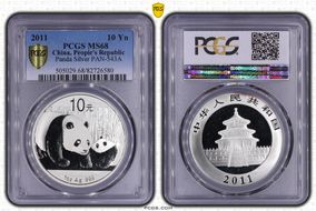 2011 10 Yn Panda Silver PAN-543A MS68