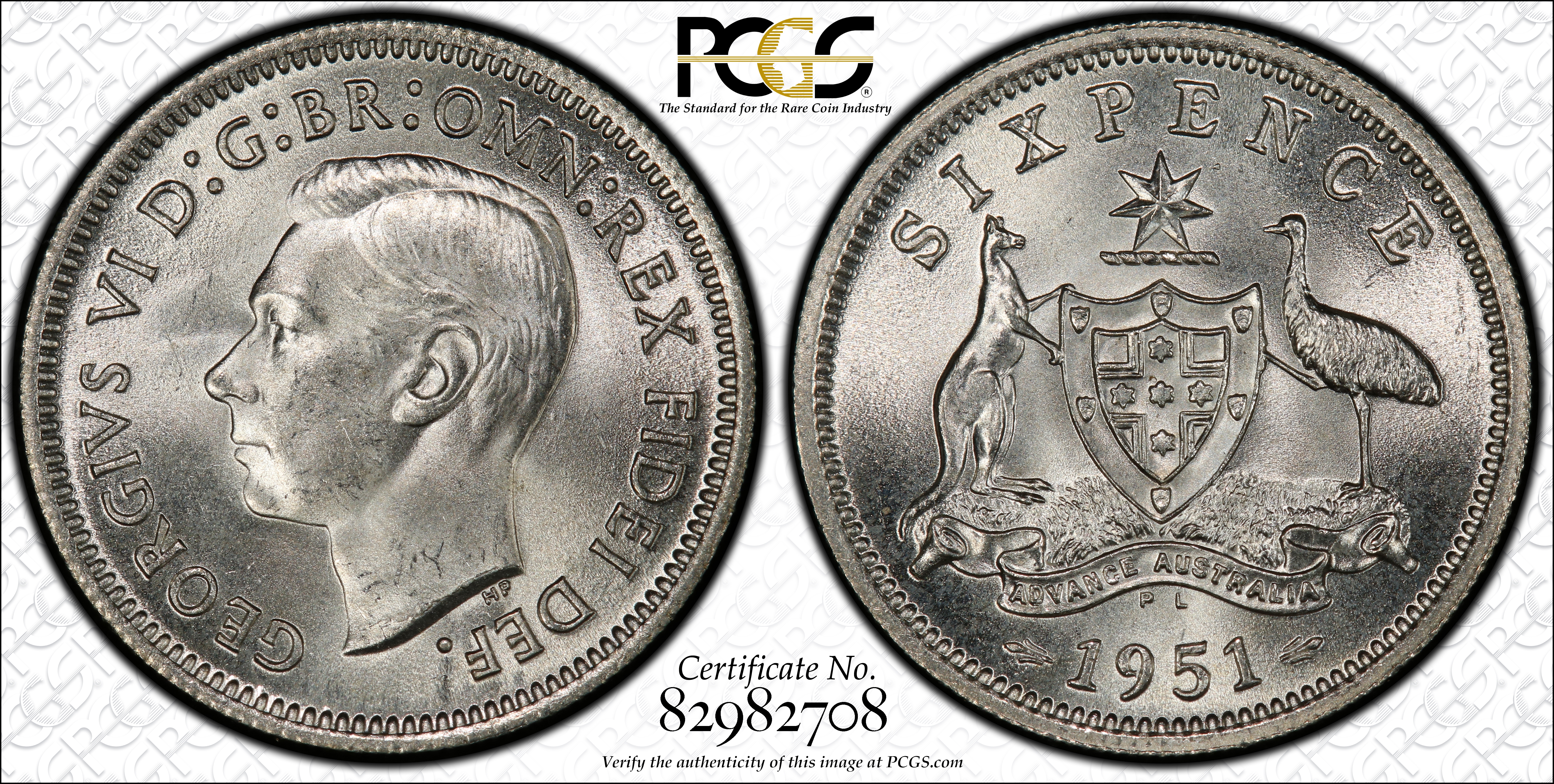 1951年 ベルギー 100フラン銀貨 PCGS認証 PCGS Certificate Verification Coin Details for Cert #82982708