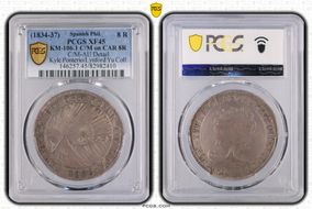 (1834-37) 8 R KM-106.1 C/M on CAR 8R XF45