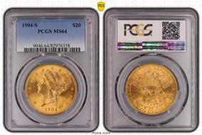 1904-S $20 MS64