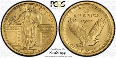 2016-W 25C 100th Anniversary  First Strike SP70