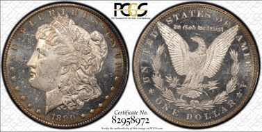 1890-CC $1 VAM 4 Tailbar MS63DMPL