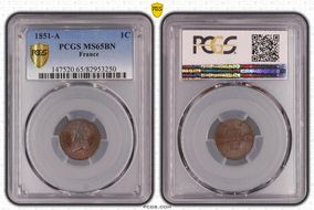 1851-A 1C Gad-84 F-101 MS65BN