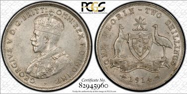 1914 Florin AU55