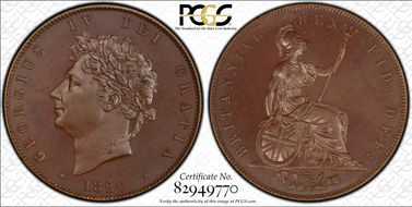 1826 1/2D S-3824 Bronzed PR65
