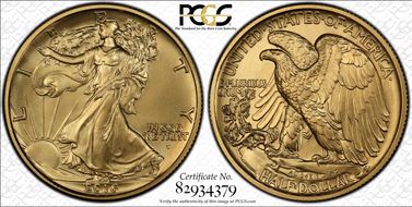 2016-W 50C 100th Anniversary  First Strike SP70