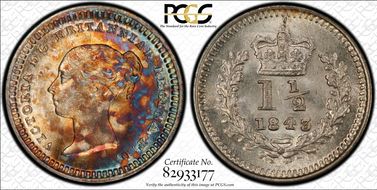 1843 1 1/2D S-3915 MS64