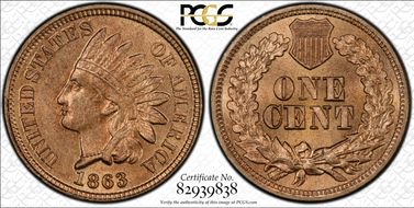 1863 1C MS64