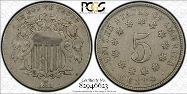 1872 5C DDO FS-102 VF35